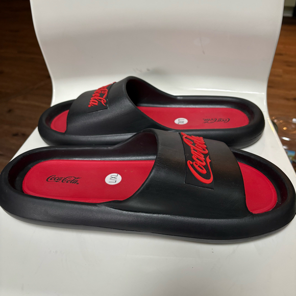 Coca Cola slides sandals mens sz 13 red black - Picture 6 of 12